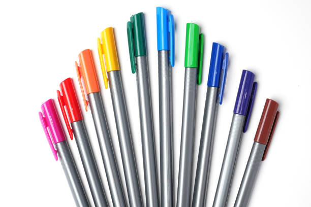 istock Set of colored marker rainbow 1128755795