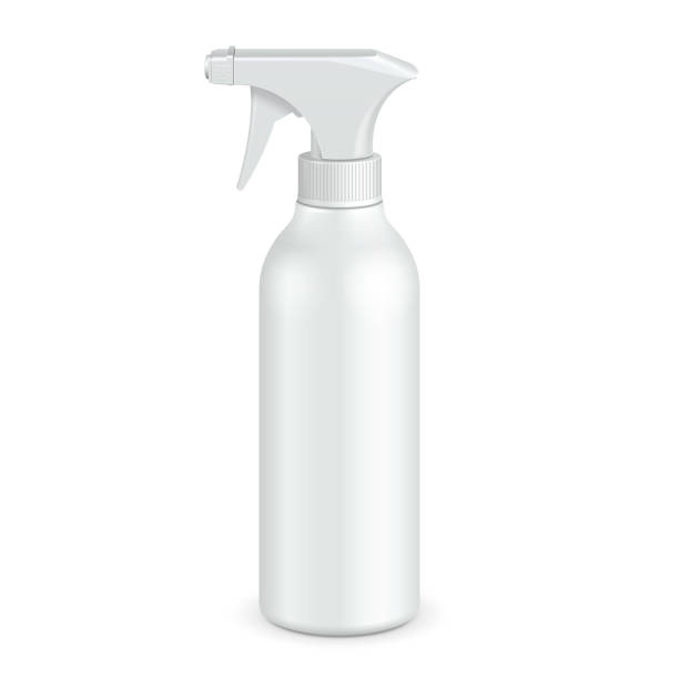 istock Spray Pistol Cleaner Plastic Bottle White. Illustration Isolated On White Background. Ready For Your Design. Product Packing. Vector EPS10EPS10 1128756183