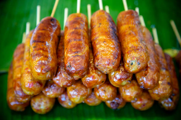 istock Thai Sausage Street Food 1128762691