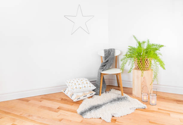 istock Beautiful cozy home decor with natural materials 1128765110