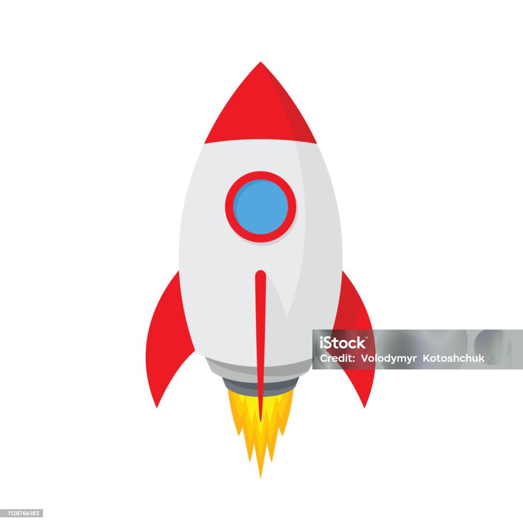Cartoon Rocket Space Ship Simple Spaceship Icon Stock Vector Stock  Illustration - Download Image Now - iStock