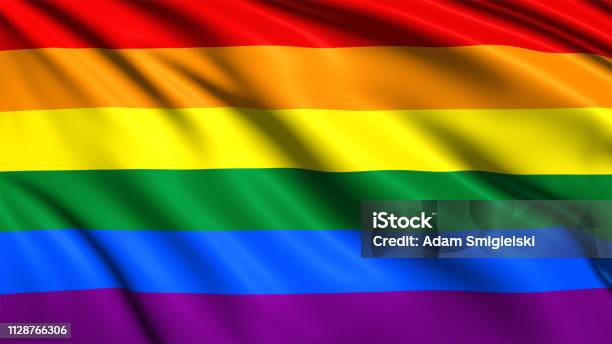 Lgbt Pride Flag Stock Photo - Download Image Now - Rainbow Flag, Backgrounds, Textured Effect