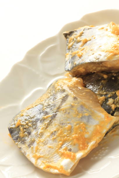 istock Japanese cooking, miso and mackerel 1128767329