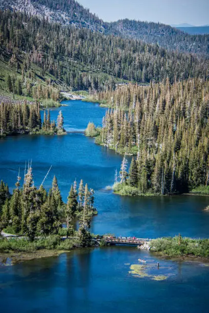 Twin Lakes overlook in Mammoth Lakes, California