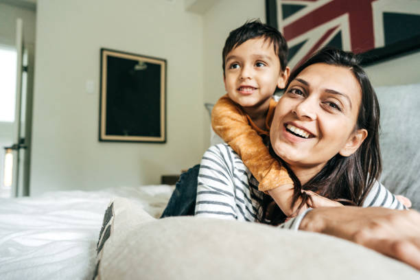 istock Mom and toddler son 1128781018