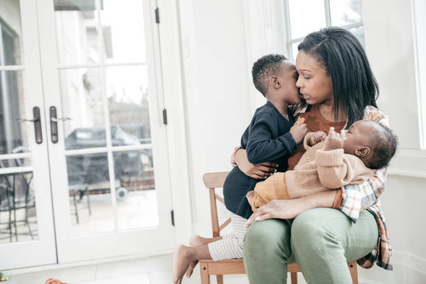 istock Mom and little kids 1128781029