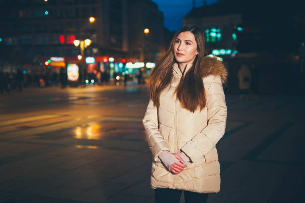 istock Young woman in the city 1128781682