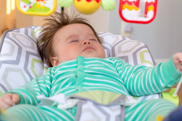 istock Sleeping newborn baby boy napping 1128782228