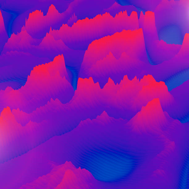 istock Abstract papercut background. Surrealistic terrain. 1128782328