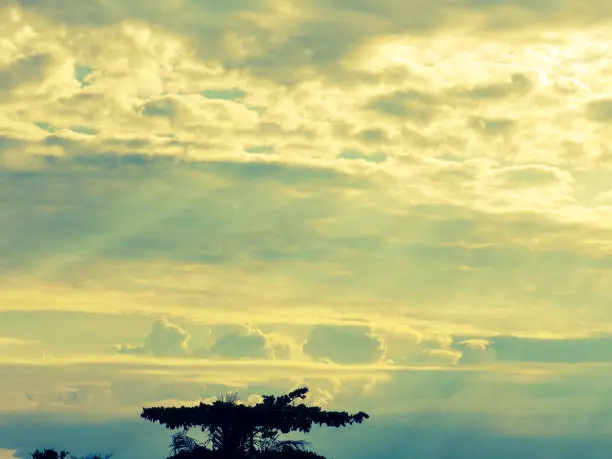 Beautiful landscape with this sky and these cloud showing tofo its splendor