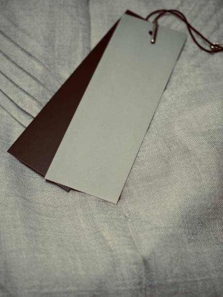 istock Cotton fiber and clothing label 1128786531