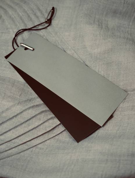 istock Cotton fiber and clothing label 1128786537
