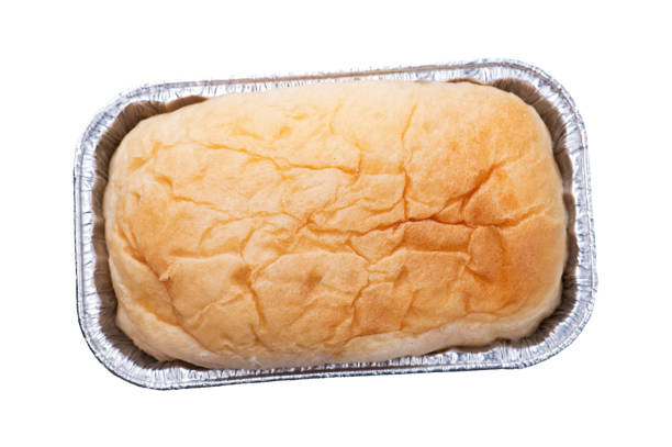 istock Homemade bread on white background 1128786759