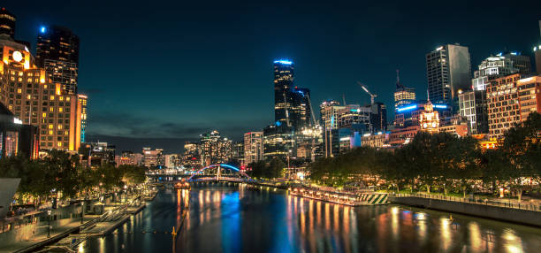 istock Melbourne city skyline at night 1128788354