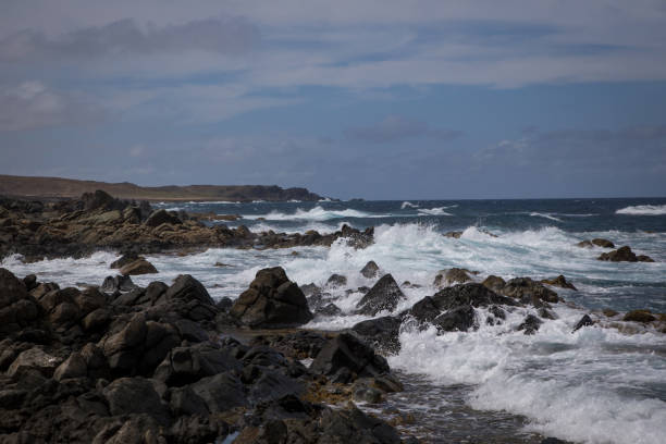 istock Views around the Natural Pool in Aruba 1128788641