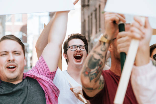 istock Peaceful protest in downtown Kansas City 1128794486