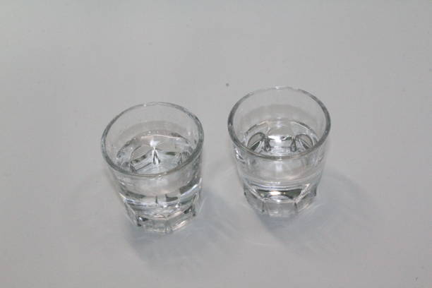 Suzhouzan Transparent soju glass 보드카 stock pictures, royalty-free photos & images