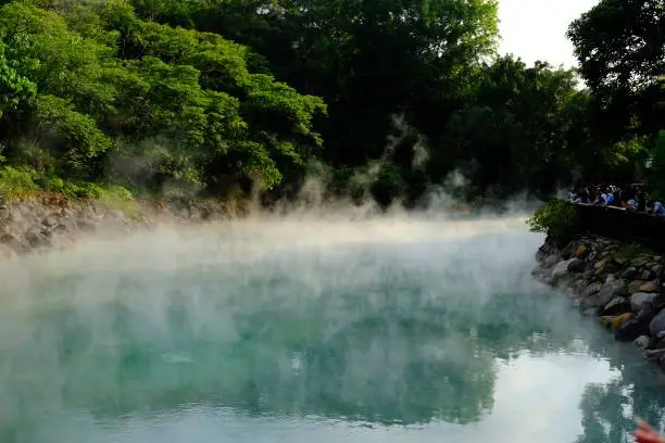 Landscape of Beitou hot spring at Taipei , Taiwan