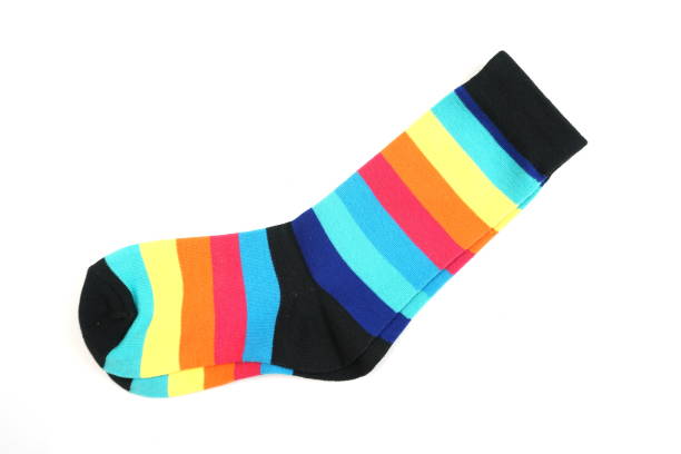 istock colorful socks isolated on white background 1128809405