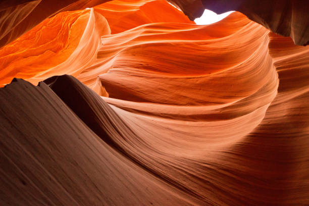 Lower Antelope Canyon Magic Antelope Canyon in the Navajo Reservation, Arizona, United States. horseshoe canyon stock pictures, royalty-free photos & images