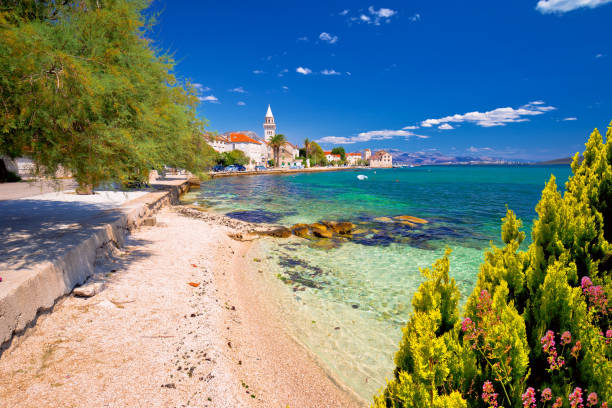 istock Kastel Stafilic landmarks and turquoise beach view 1128818493
