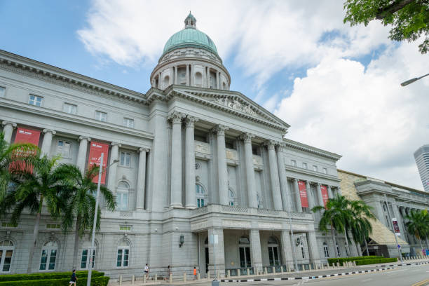 national gallery di singapore - editorial asia singapore tourist foto e immagini stock