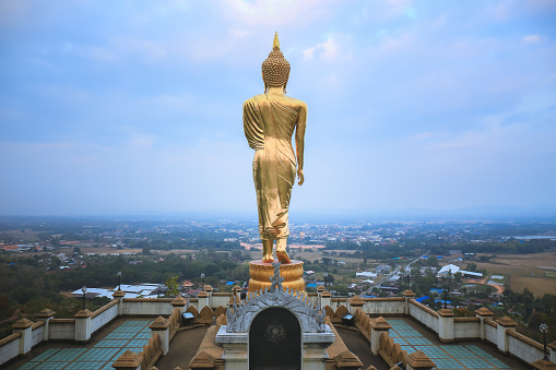 Buddha in Walking Posture, Wat Phra That Khao Noi - Nan, Thailand