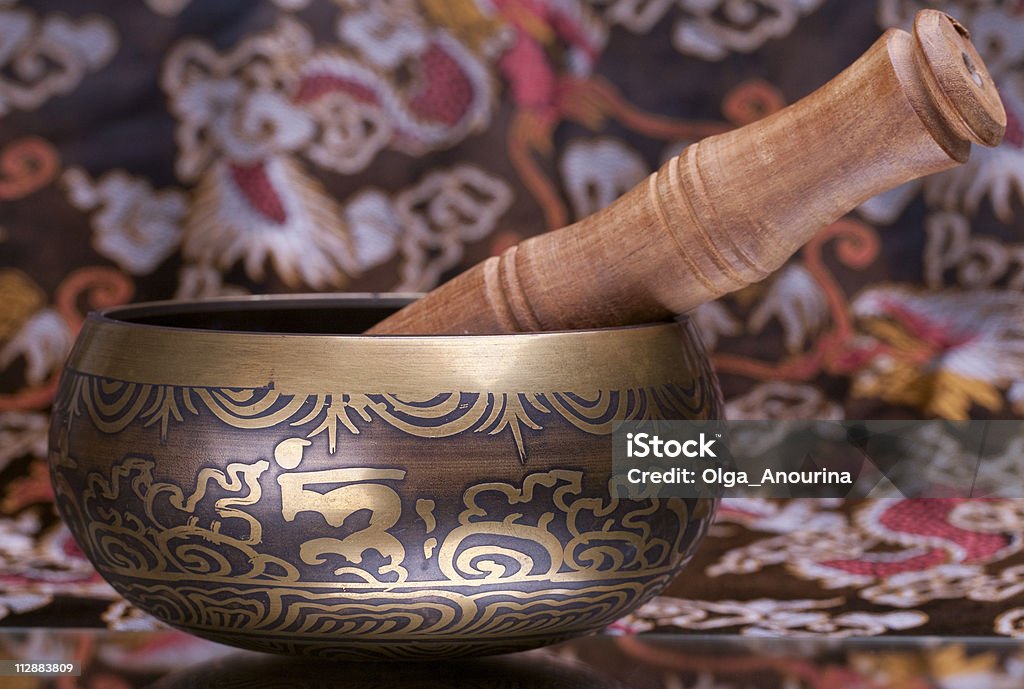 Tibetian cantar bowl - Royalty-free Aiurveda Foto de stock