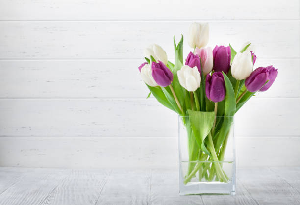 istock Colorful tulips flower bouquet 1128839139