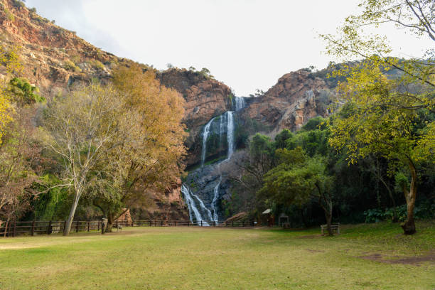 Waterfall in Walter Sisulu National Botanical Garden in Roodepoort near Johannesburg.