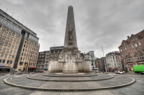 monumento nazionale - amsterdam - hotel war foto e immagini stock