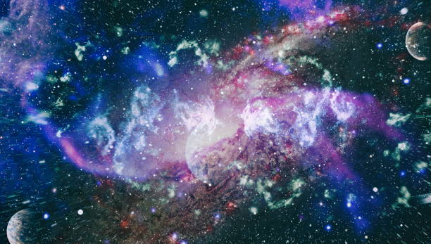 istock Collage on space, science and education items. Beautiful night sky, star in the space. Elements of this image furnished by NASA. 1128851560