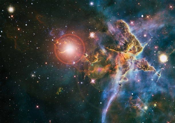 istock Collage on space, science and education items. Beautiful night sky, star in the space. Elements of this image furnished by NASA. 1128851568