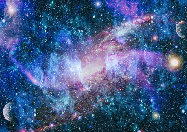 istock Collage on space, science and education items. Beautiful night sky, star in the space. Elements of this image furnished by NASA. 1128852308