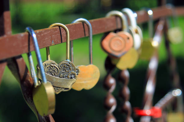 Castle of love and loyalty on the bridge. Traditions and customs.