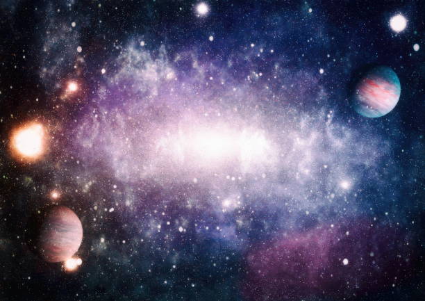 istock Nebula night starry sky in rainbow colors. Multicolor outer space. deep space many light years far from planet Earth. Elements of this image furnished by NASA. - Image 1128856717