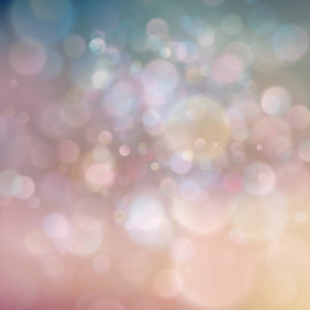 istock Abstract defocused of blue orange bokeh with dust. EPS 10 1128856725