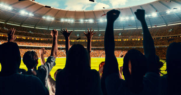 istock Fans cheering for sports team 1128858893