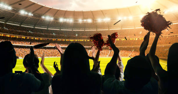 istock Fans cheering for sports team 1128858944