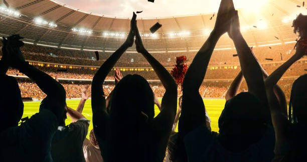 istock Fans cheering for sports team 1128858956
