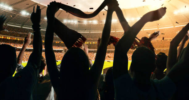 istock Fans cheering for sports team 1128858963