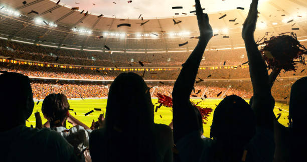 istock Fans cheering for sports team 1128858967