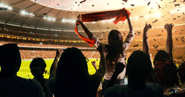 istock Fans cheering for sports team 1128858973