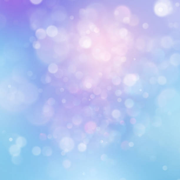 istock Colorful abstract vivid blur bokeh circles in soft color style background. Glitter holiday purple blue pink template. Luxurious natural texture. EPS 10 1128860147