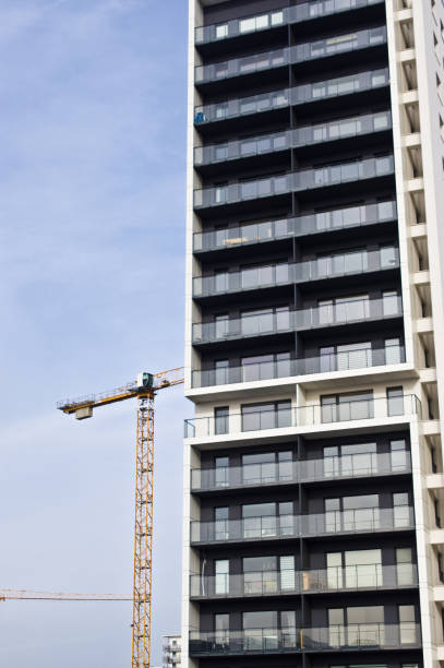 istock Modern skyscraper architecture in Poznan Poland 1128861974