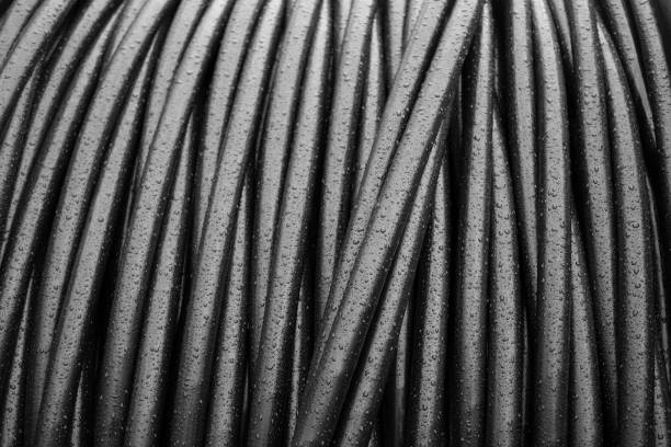 Large cable drum - telecommunications Large cable drum - telecommunications cable tv stock pictures, royalty-free photos & images
