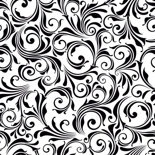 Vector illustration of Seamless floral pattern. Vector illustration.