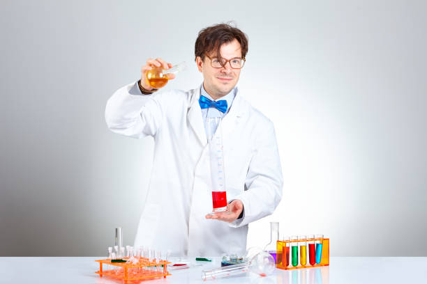 istock Male scientist doing laboratory research 1128867514