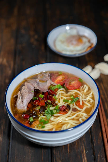 istock homemade Chinese savory noodles 1128869388