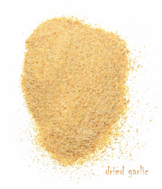istock Dried garlic on a white isolated background. 1128872488